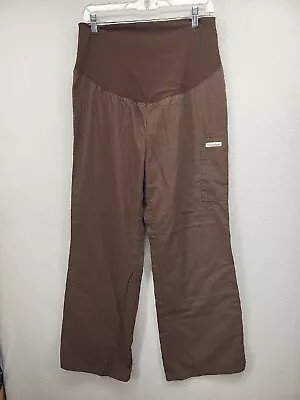 Cherokee Women’s Maternity Scrub Pants Brown Small S Medical Hospital Nursing  • $20.11