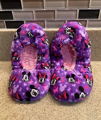 Disney Mickey & Minnie Mouse Slippers~ S/M Purple & Pink • $16.95