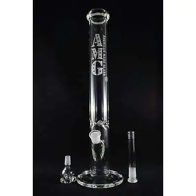 AMG Glass Massive 18 Inch Clear Straight Tube Bong Water Pipe • $105.99