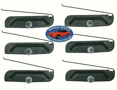 Ford Body Door Side Rocker 2  To 3-3/4  Trim Moulding Molding Clips & Nuts 6pc R • $41.25