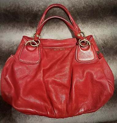 Miu Miu Real Leather Womens Designer Handbag Used • £99