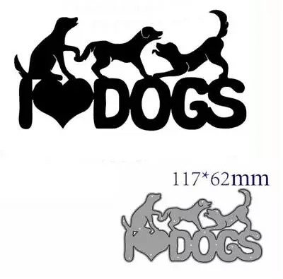 Metal Cutting Dies Animal Dog Decoration Scrapbook Mould Blade Punch Stencils  • $4.46