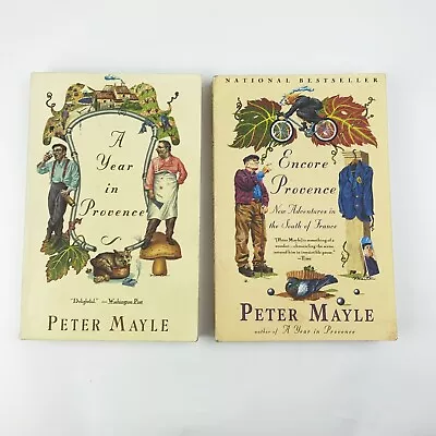 Set Of 2 PB Books A Year In Provence & Encore Provence By Peter Mayle • $12.49