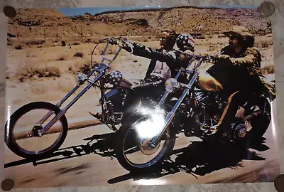 EASY RIDER FONDA HOPPER HARLEY CHOPPER MOTORCYCLE POSTER PRINT COLOR 24  X 36  • $14.99