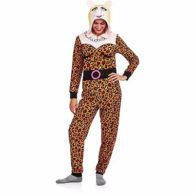 New Women's Muppets Miss Piggy One Piece Pajamas Costume Union Suit XS S M L 2X • £22.96