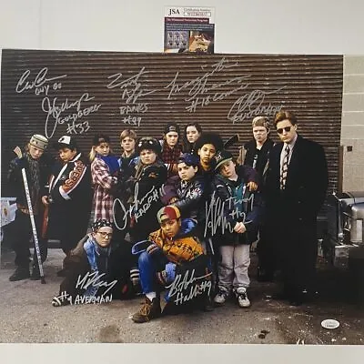 Autographed/Signed THE MIGHTY DUCKS 10x CAST SIGNED 16x20 Movie Photo JSA COA • $249.99
