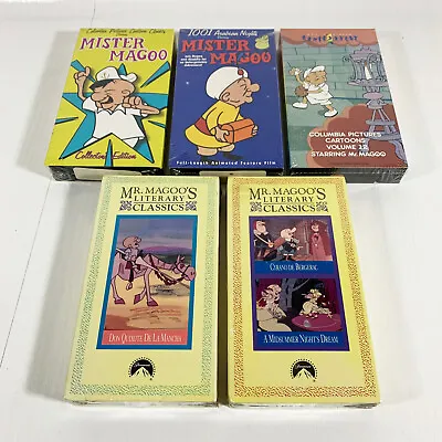 [NEW SEALED] Lot Of (5) Mr. Magoo (VHS) • $24.95