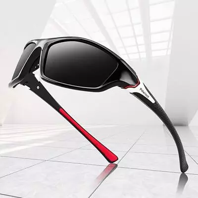 Men's Polarized Sunglasses Men's Sport Running Fishing Golfing Driving Glas Good • $2.96