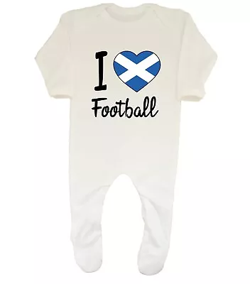 I Love Football - Scotland Baby Grow Sleepsuit Boys Girls • £9.99