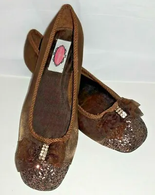 Women's Casual Satin & Sequin Flats Size 9   By  Attitude  • $20