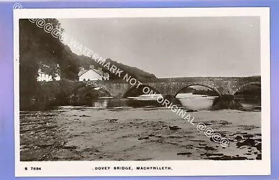 1913c MACHYNLLETH DOVEY BRIDGE POWYS Montgomeryshire REAL PHOTO RP POSTCARD • £0.99
