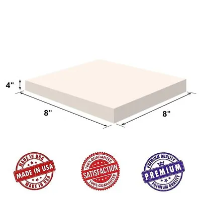 Upholstery Visco Premium Memory Foam 4 Hx8 X8  Square Sheet 3.5 Lb High Density • $26.69