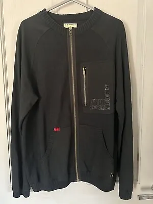 Oakley Tactical Field Gear Zip Up Cardigan Black Jacket Size Large Y2K Retro Vtg • £39.99