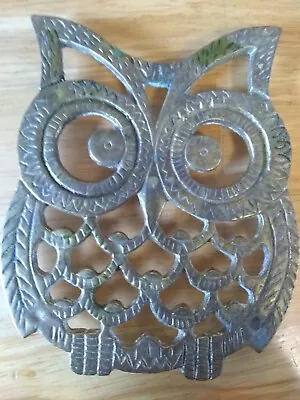 $7 • Buy Vintage Owl TRIVET Mid Century Modern