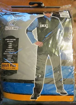 Adult SWAT Cop Officer Costume Plus Size - NWT • $15