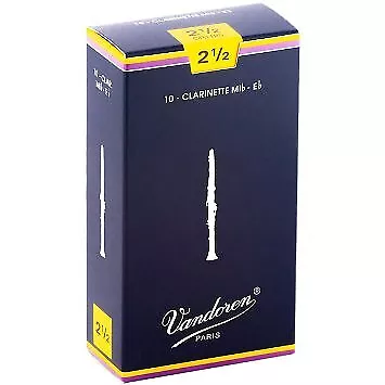 Vandoren CR1125 Eb Soprano Clarinet Reeds 2.5 Strength 10 Count • $28