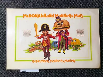 ☆Vintage☆ McDonald's Manners Matter Artwork 17-1/4  X 11-1/2 Mayor McCheese ☆760 • $5.15