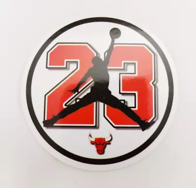 Michael Jordan Chicago Bulls NBA Waterproof Glossy Logo Decal Sticker 2.3 X2.3  • $2.95