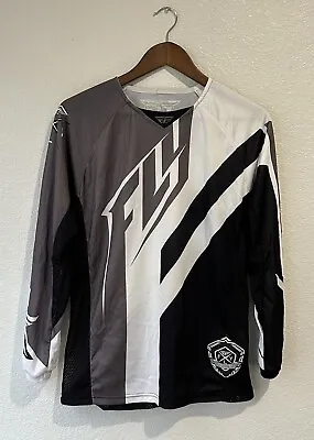 Kinetic Fly Racing Jersey Size YX Black White Motocross Model 3 Boys • $22.99