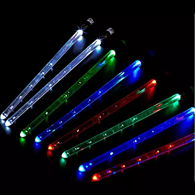 15 Colors Drum Stick Glow In The Dark Luminous Jazz Drumsticks Stage Performance • $27.54