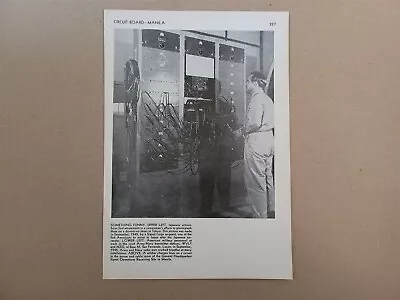 General Headquarters Signal Operations Manila 1946 World War 2 WW2 Picture Sheet • $16