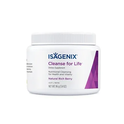 ISAGENIX - Cleanse For Life Powder - Detox Support - Natural Rich Berry - 96g • $67