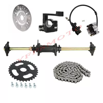 32''Rear Shaft Axle Kit Foot/Hand Brake For GY6 Taotao 4 Wheeler Golf Cart Trike • $48.22