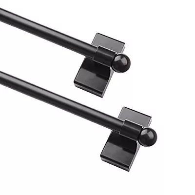 2 Pack Magnetic Curtain Rods Adjustable Metal Doors Magnetic Rods 9-16 Inch • $31.30
