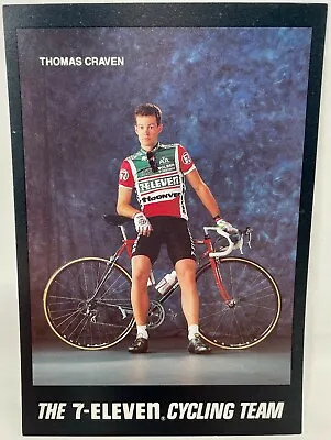 New 1990 7-Eleven Cycling Team Postcard Thomas Craven Post Card 7-11 Biking • $7.99