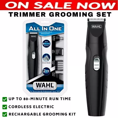 Wahl Beard Trimmer Cordless Men's Facial Hair Clipper Rechargeable Trimming • $68