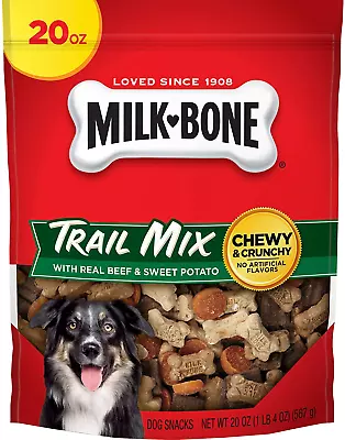 Milk-Bone Trail Mix With Real Beef & Sweet Potato Dog Treats 20 Ounces • $13.56