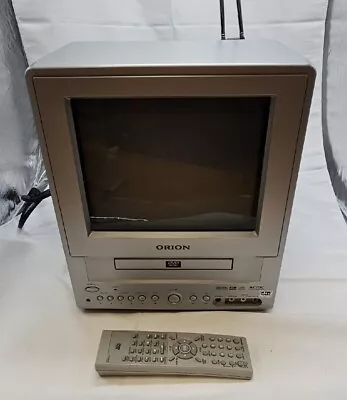 Orion Retro Gaming CRT TV DVD Combo 9'' Portable TVDVD092 With Remote (Tested) • $64.99