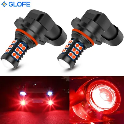 H10 9145 Red LED Bulbs SMD 3030 Bright Fog Light Plug N Play For Ford F-150 F150 • $14.98