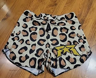 Fight Ready Cheetah Print MMA BJJ Grappling Wrestling Shorts XL 34-36 • $39.95