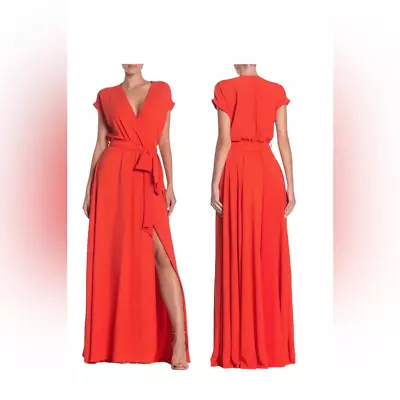 Meghan LA Jasmine Belted Maxi Wrap Dress • $70