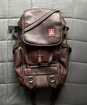 Ultra Rare Jansport Skip Yowell Collection Mukilteo/Pleasanton Leather Backpack • £2499.99