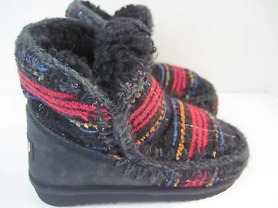 MOU $345 Eskimo Overstitching Boots In Blue Multicolored Stitching Size 37 • $128.80