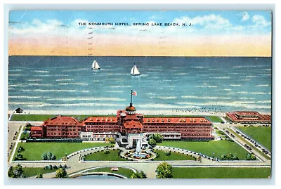 1946 The Monmouth Hotel Spring Lake Beach New Jersey NJ Posted Postcard • $9.74