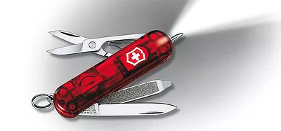 New Victorinox Swiss Army Signature Lite Pocket Knife Ruby 53187 / 0.6226.t-x1 • $43.99