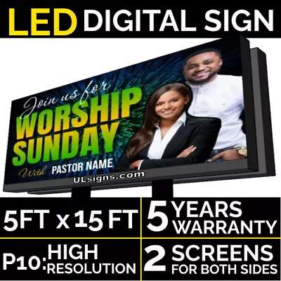 P10 5FT X 15FT (Double Sides) (Full Color) Programmable LED Digital Sign OUTDOOR • $14136