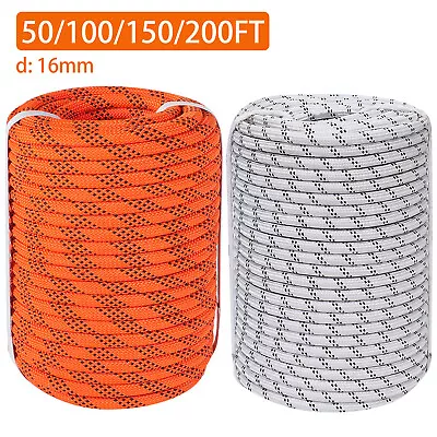 5/8  Double Braid Polyester Rope Nylon Pulling Rope 8200LBS Load Sailing Rope • $65.98