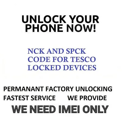 TESCO ALL Huawei UNLOCK CODE Mate 20 Pro 30 20 P Smart Honor Y9 Y7 Y6 Y5 • £1.85