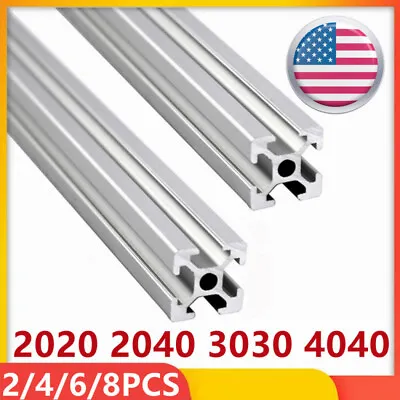 2/4/6/8PCS 2020 3030 4040 2040 Extrusion Anodized T Slot Linear Rail 300-1000mm • $20.55