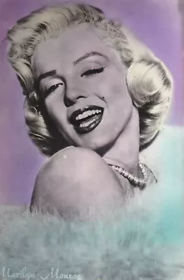 Antique Original Vintage 1950s Marilyn Monroe Tinted Real Photo Postcard • $49.99