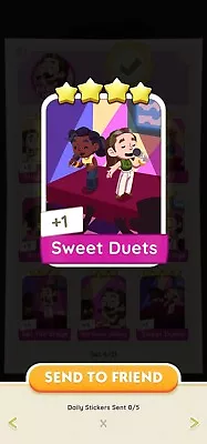 Monopoly Go 4⭐️  Sweet Duets⚡️Fast Delivery ⚡️Please Read Description • $4.49