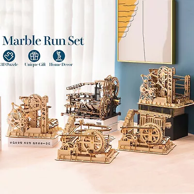 Marble Run 3D Wooden Puzzles Mechanical DIY Model Kit Gifts For Adult Kid • $19.99