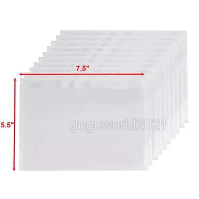 7.5  X 5.5  Clear Packing List Shipping Label Envelopes Pouches 50 - 5000 PCS • $250.91