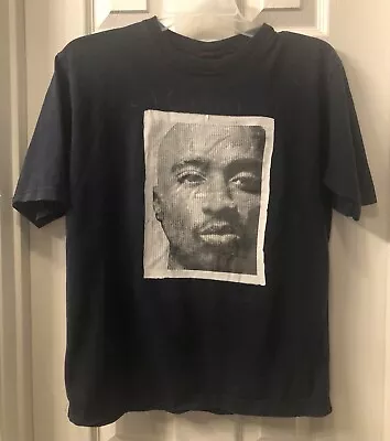 Makaveli Branded 2 Pac Shirt Size Medium Navy Blue • $23