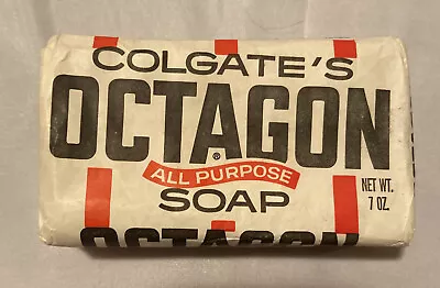 Vintage Colgate's Octagon All-Purpose Large Soap Bar 7 OZ. Colgate-Palmolive Co. • $4.50