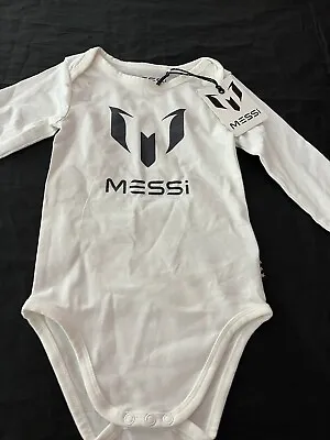 Messi 18 Month All In One Baby Body Suit Size  86-92 Cream New • $17.41